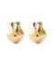 Craft-style metal hoop earrings